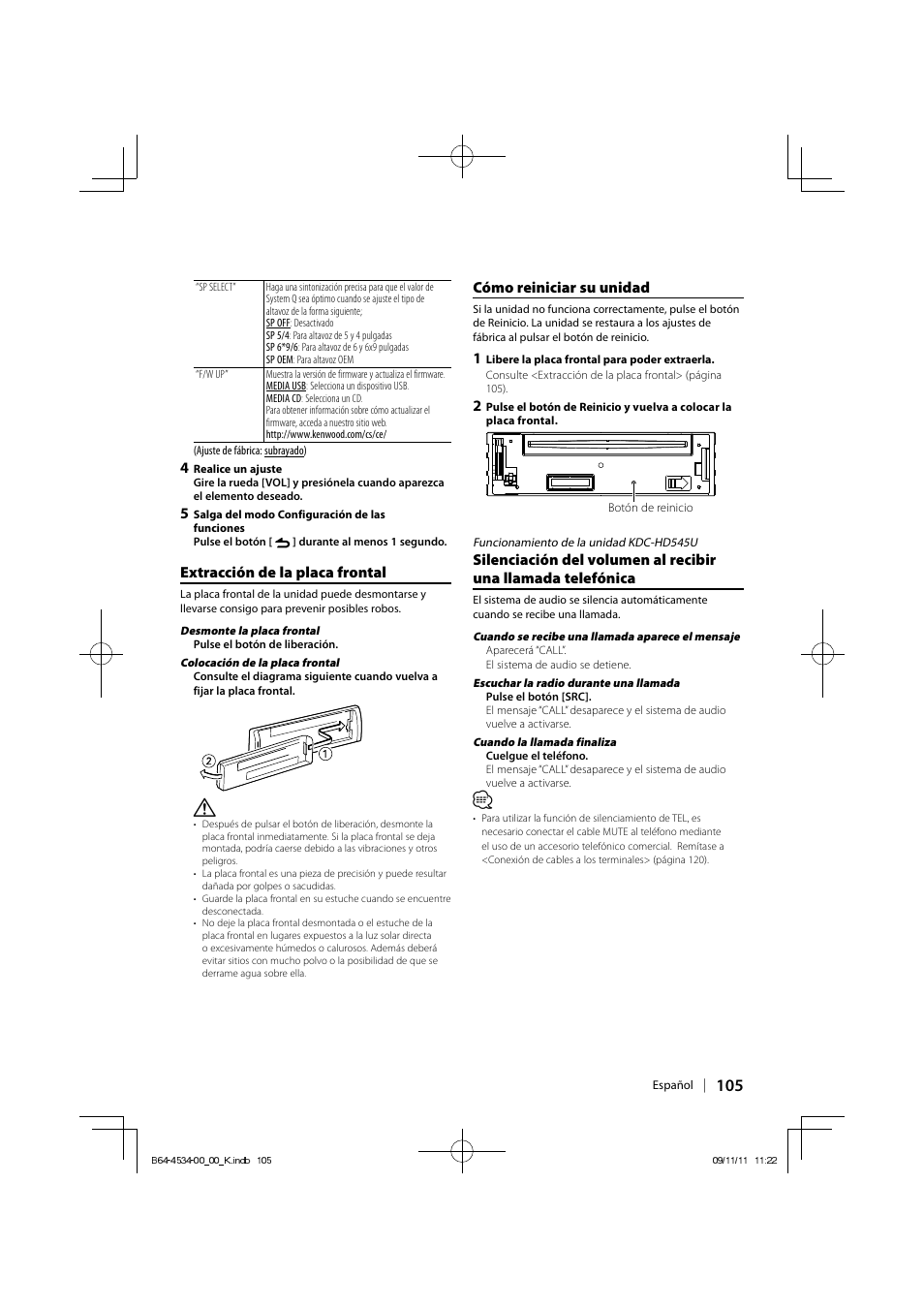 Kenwood KDC-HD545U User Manual | Page 105 / 128