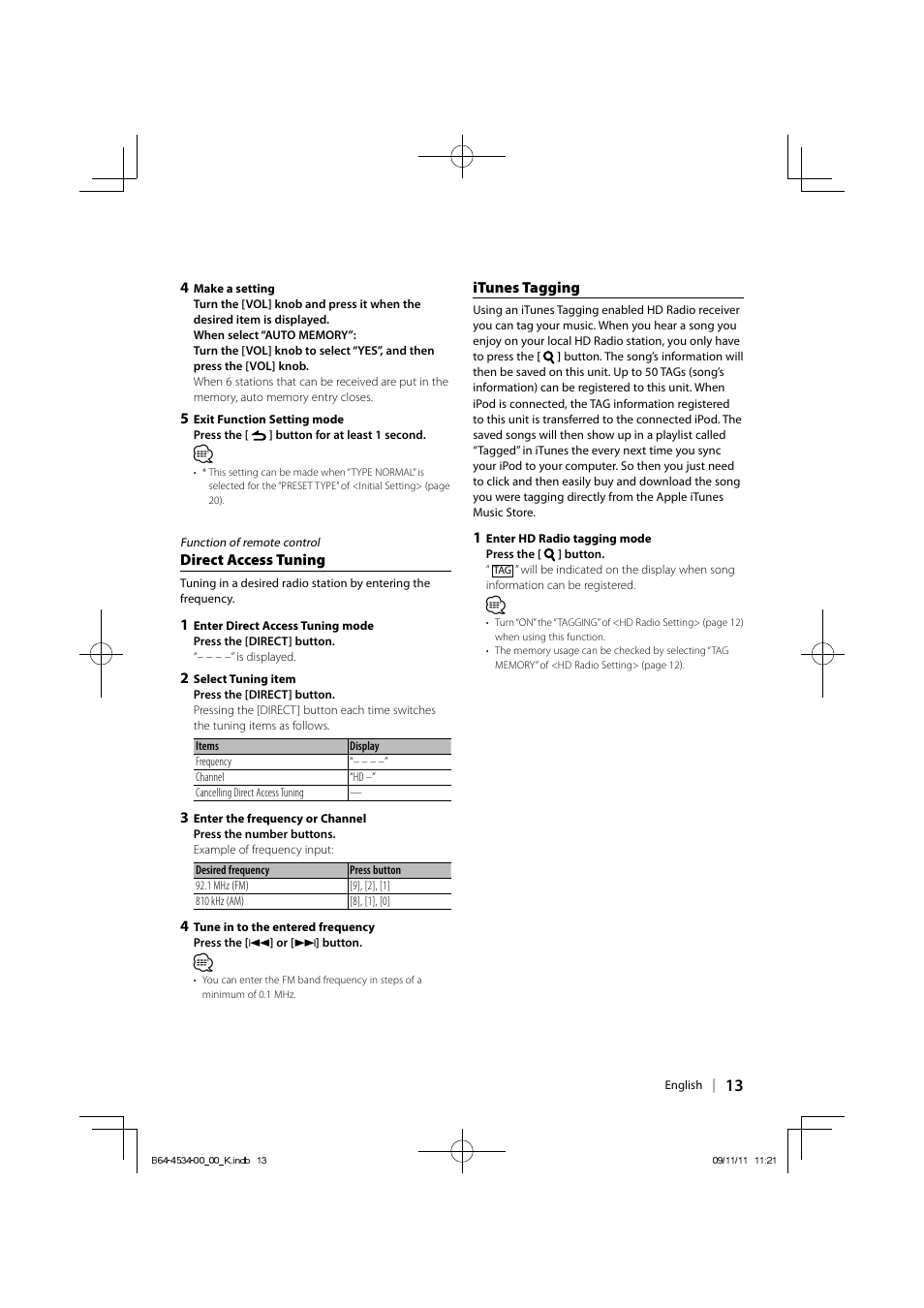 Kenwood KDC-HD545U User Manual | Page 13 / 128