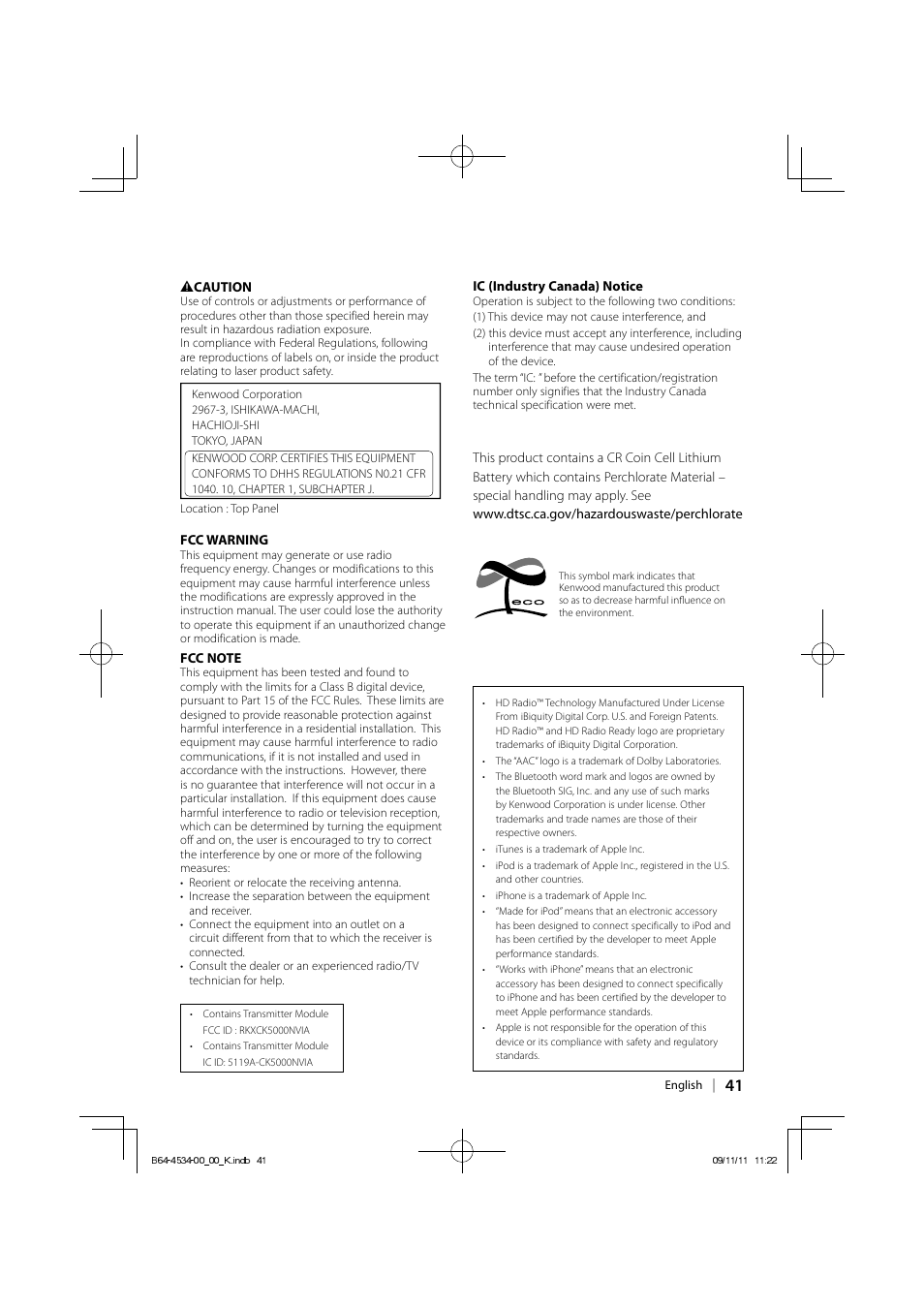 Kenwood KDC-HD545U User Manual | Page 41 / 128