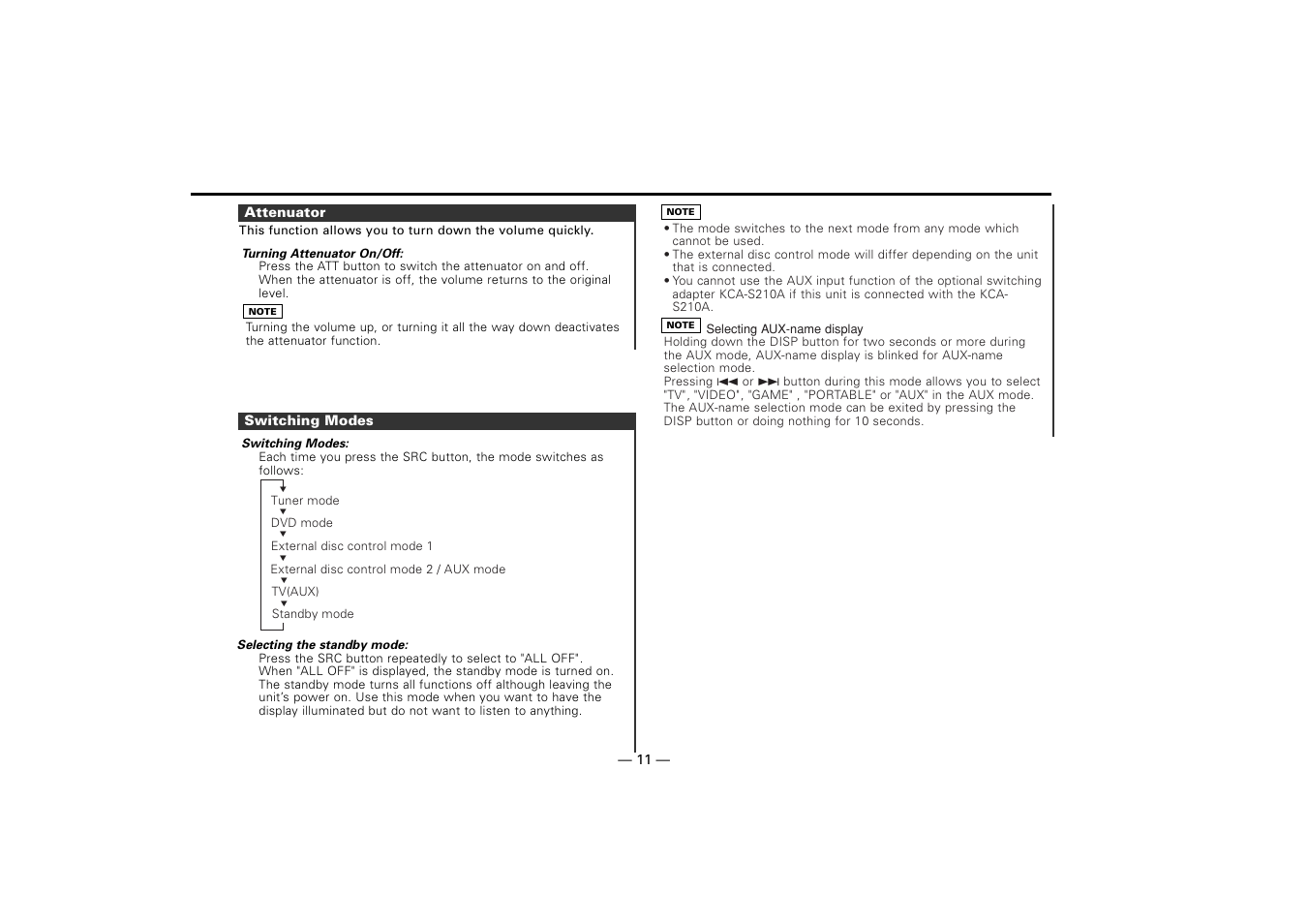 Kenwood KDV-Z940 User Manual | Page 11 / 76