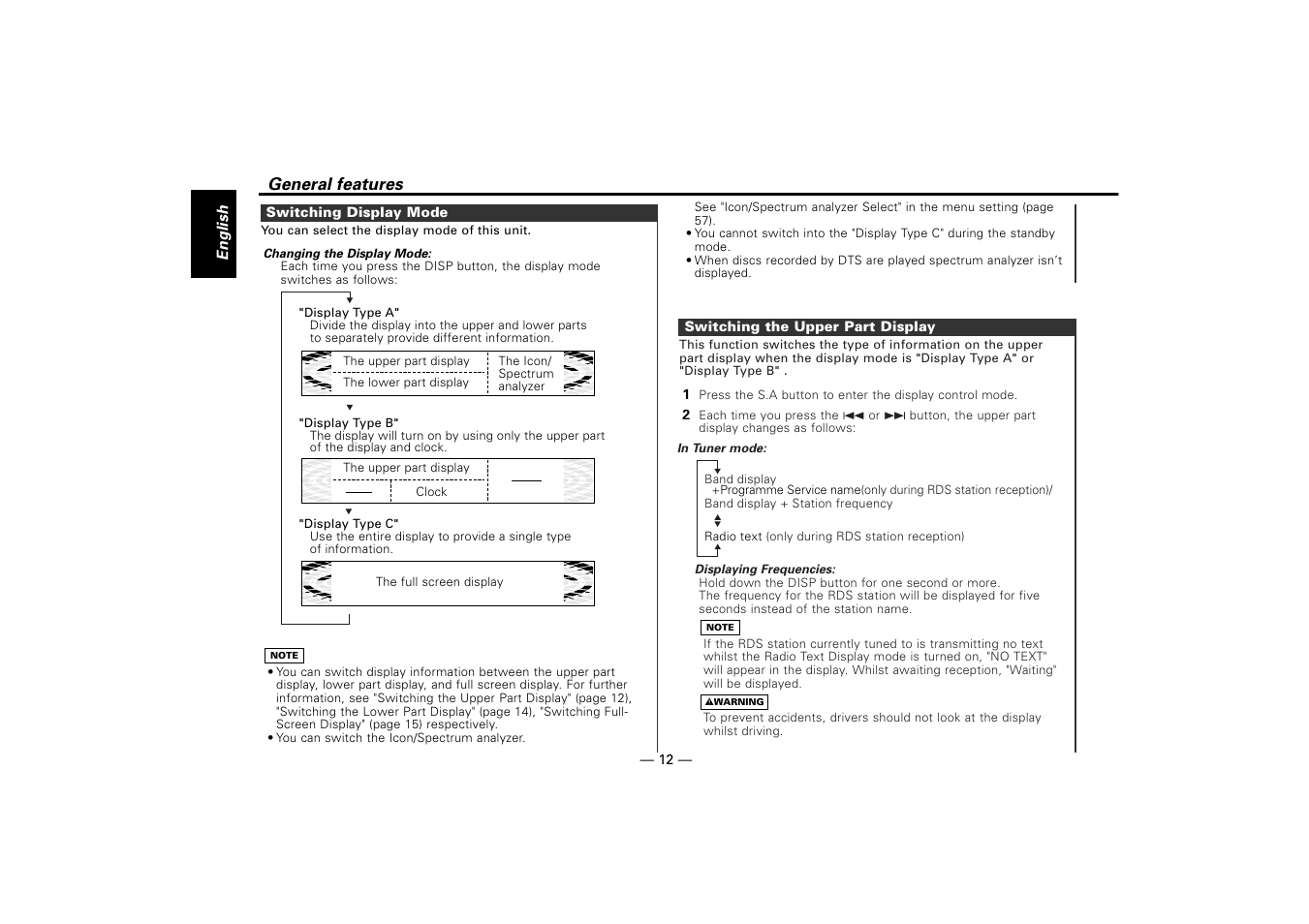 Kenwood KDV-Z940 User Manual | Page 12 / 76