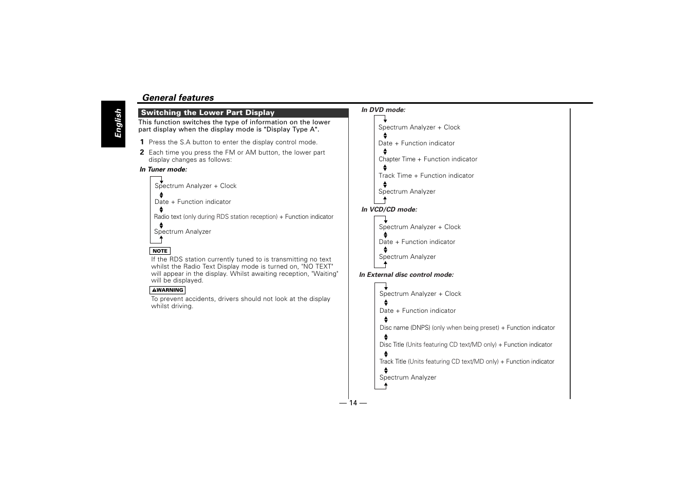 Kenwood KDV-Z940 User Manual | Page 14 / 76