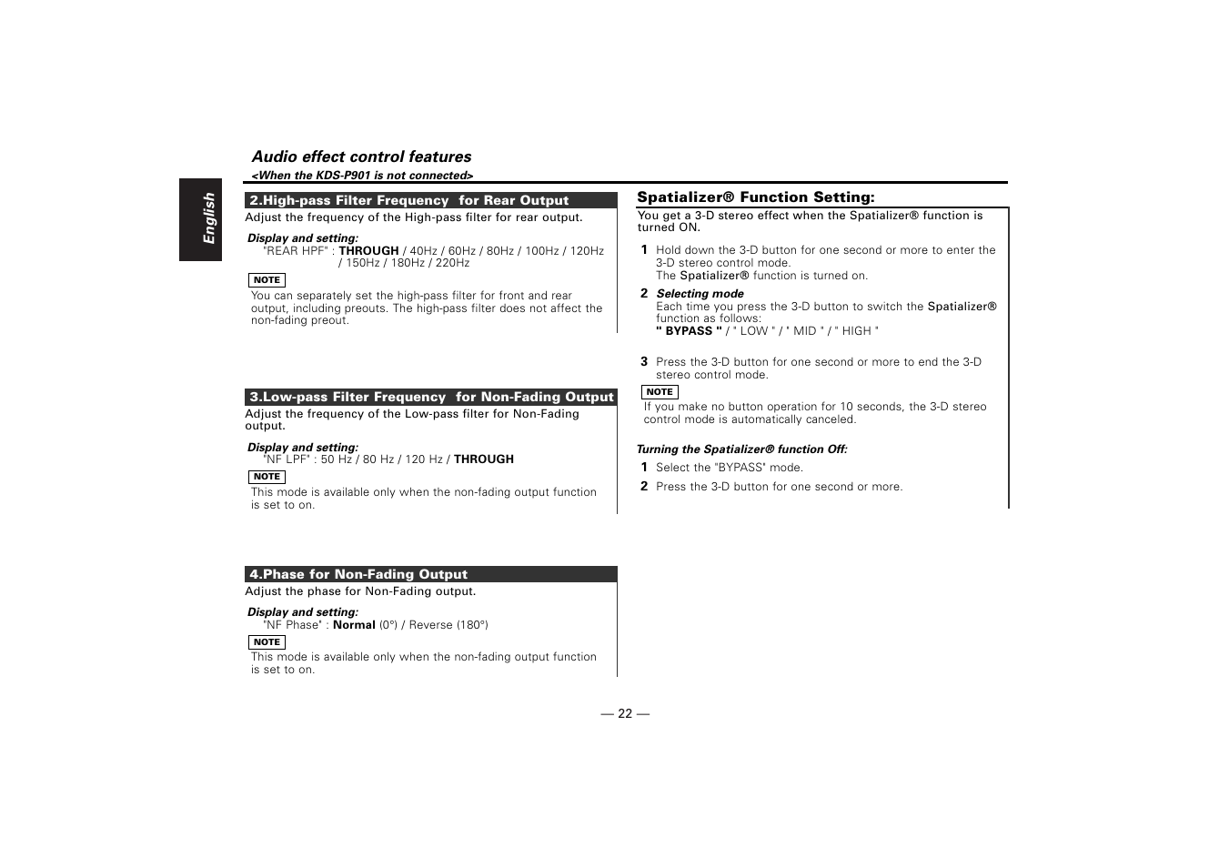 Kenwood KDV-Z940 User Manual | Page 22 / 76