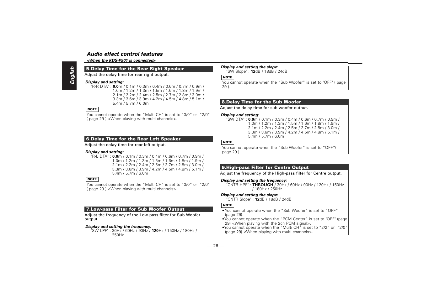 Kenwood KDV-Z940 User Manual | Page 26 / 76