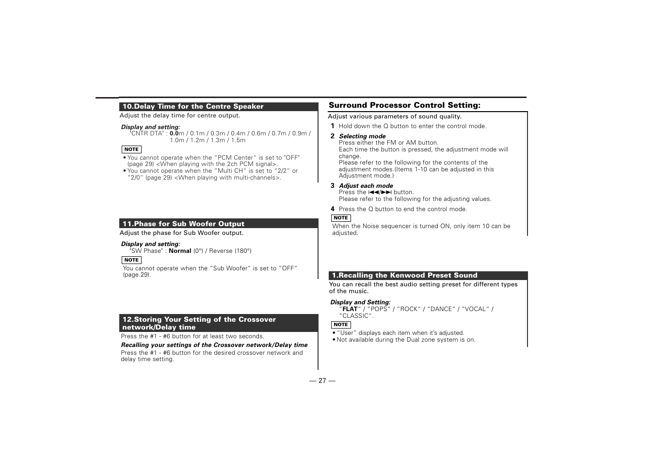 Kenwood KDV-Z940 User Manual | Page 27 / 76