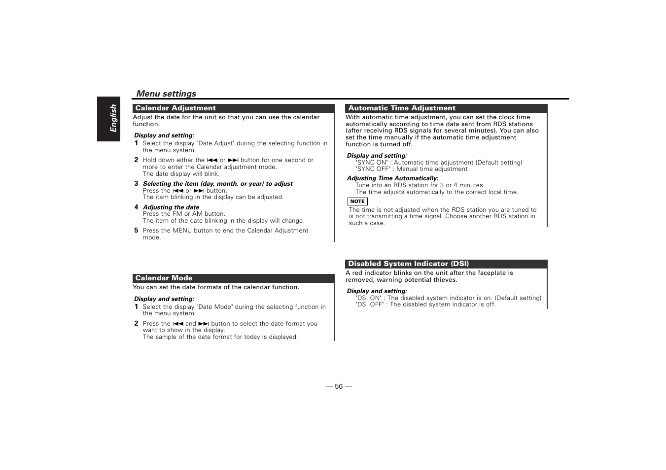 Kenwood KDV-Z940 User Manual | Page 56 / 76