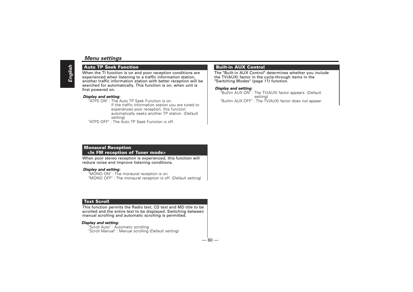 Kenwood KDV-Z940 User Manual | Page 60 / 76