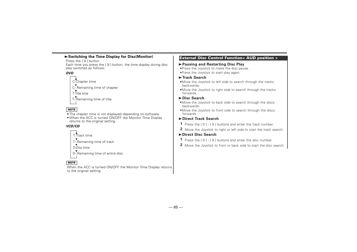 Kenwood KDV-Z940 User Manual | Page 65 / 76