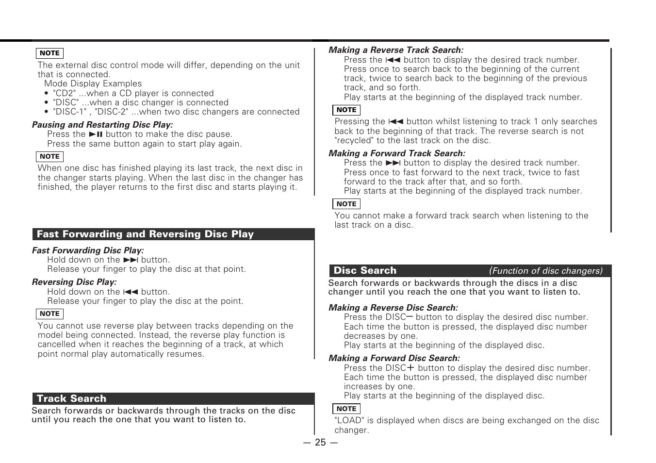 Kenwood KDC-PS9080R User Manual | Page 25 / 52