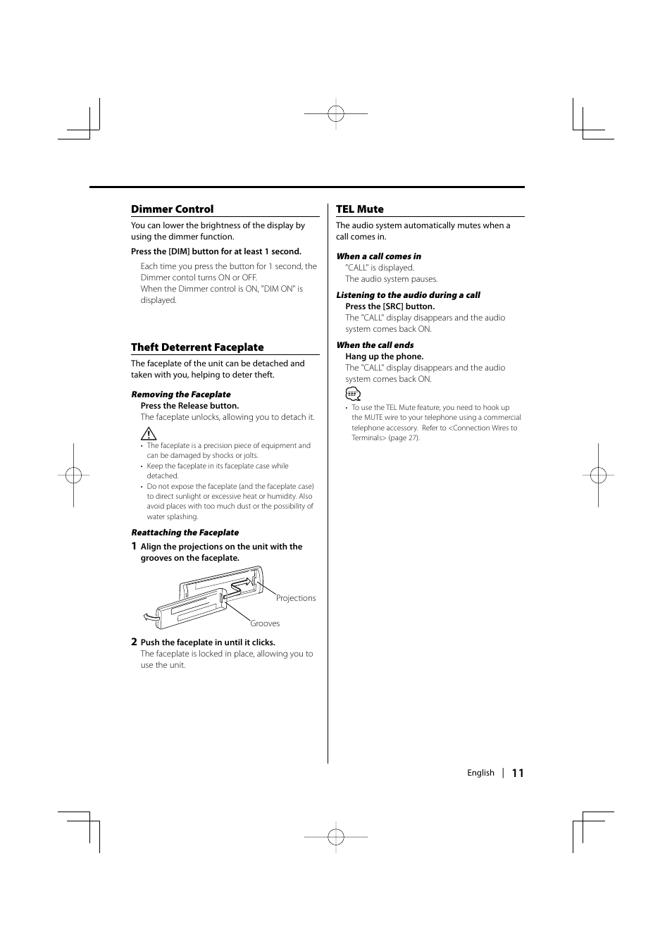 Kenwood KDC-MP2032 User Manual | Page 11 / 34