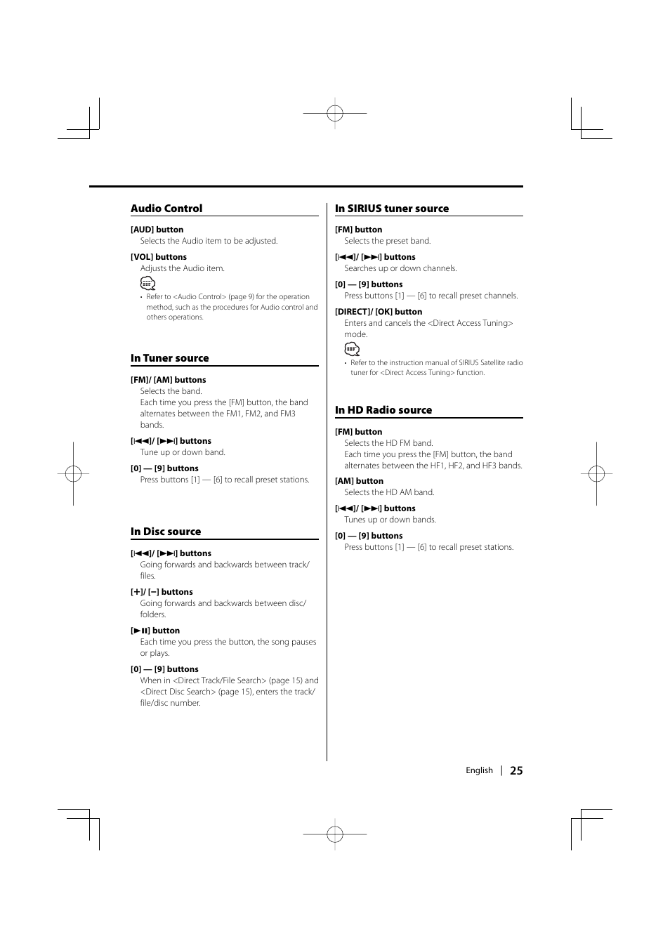 Kenwood KDC-MP2032 User Manual | Page 25 / 34