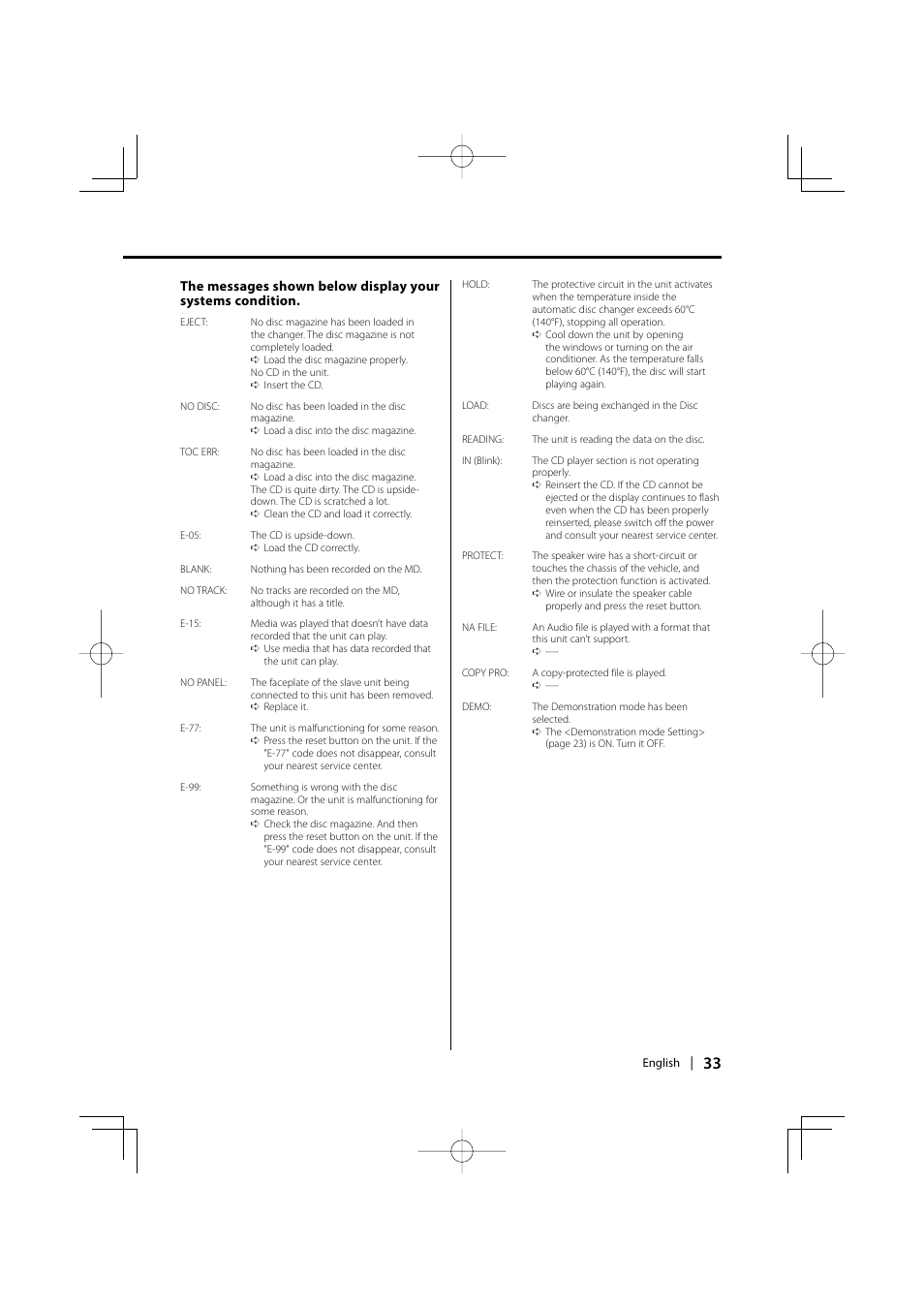 Kenwood KDC-MP2032 User Manual | Page 33 / 34