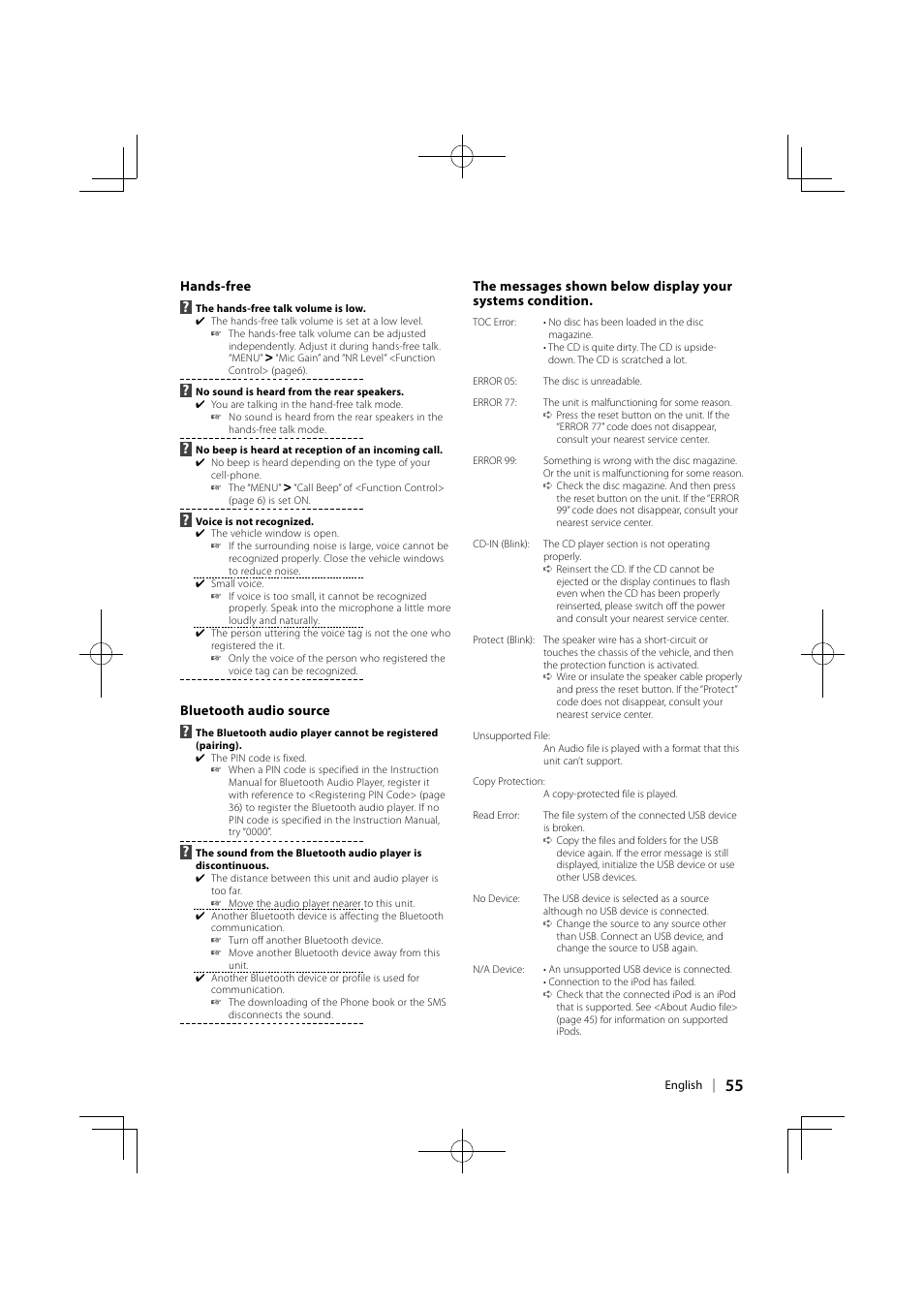 Kenwood KDC-MP642U User Manual | Page 55 / 60