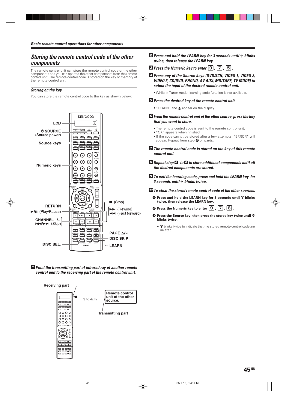 Kenwood KRF-X9090D User Manual | Page 45 / 64