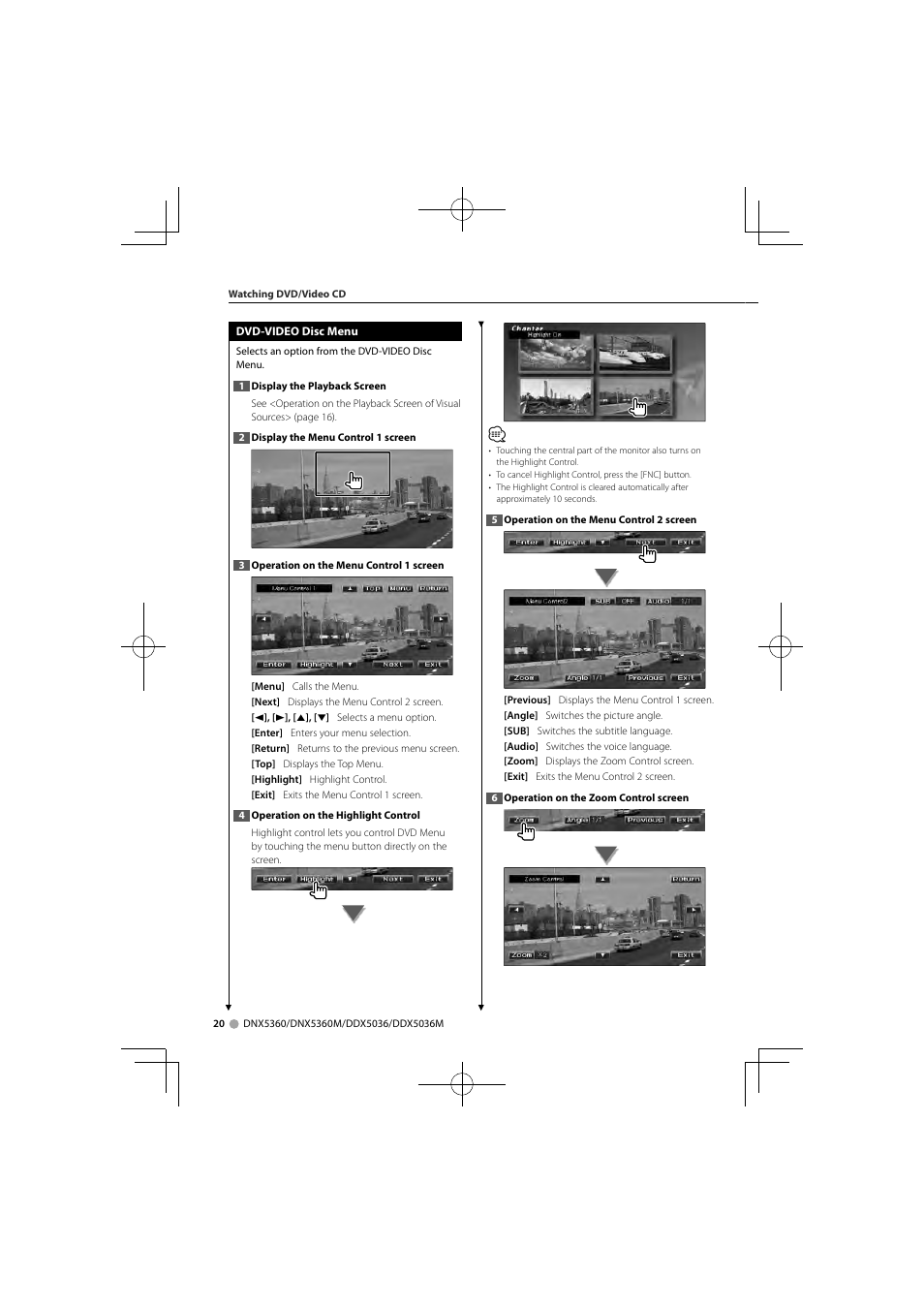 Kenwood DNX5360M User Manual | Page 20 / 96