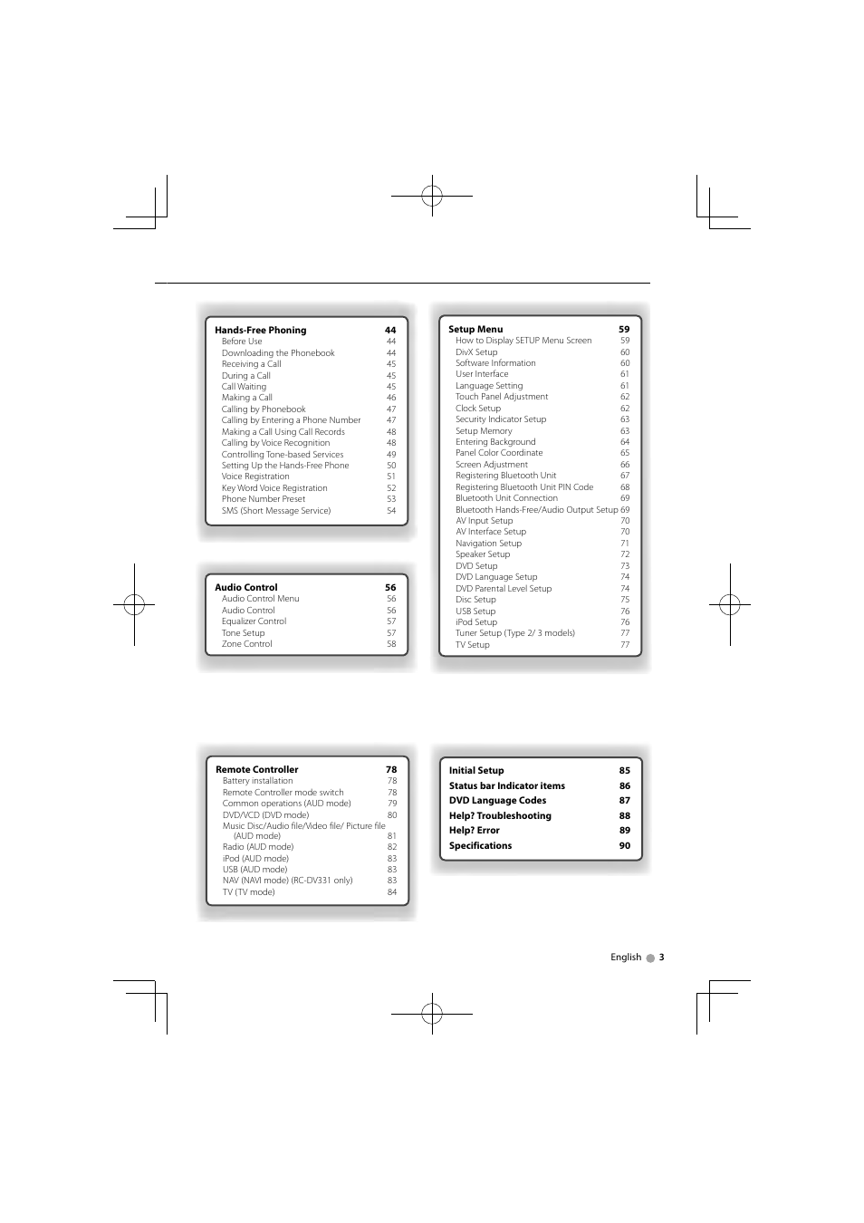 Kenwood DNX5360M User Manual | Page 3 / 96