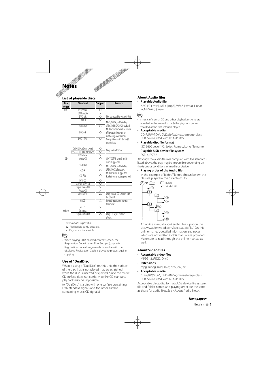Kenwood DNX5360M User Manual | Page 5 / 96