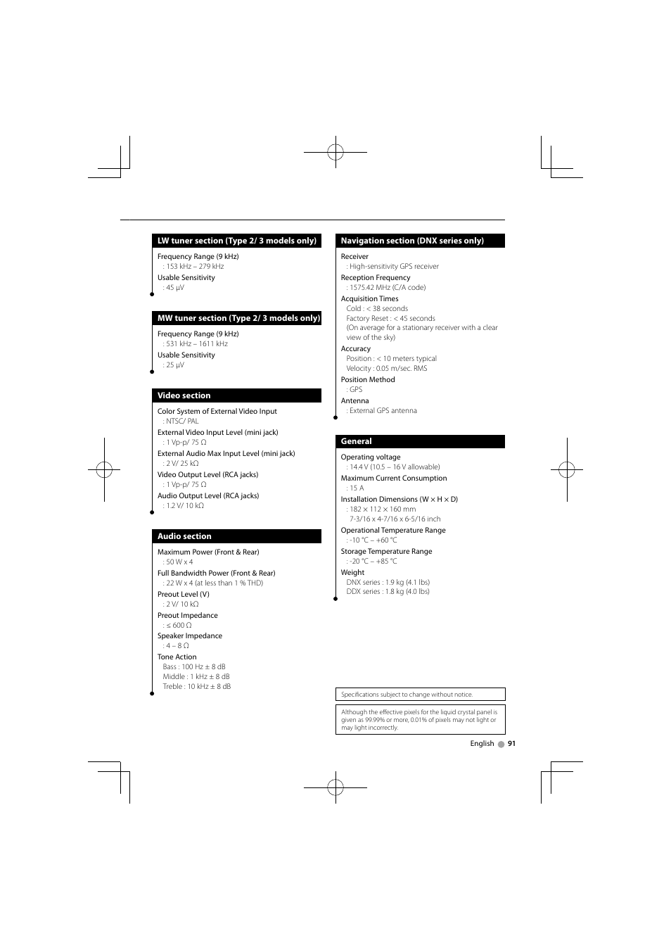 Kenwood DNX5360M User Manual | Page 91 / 96