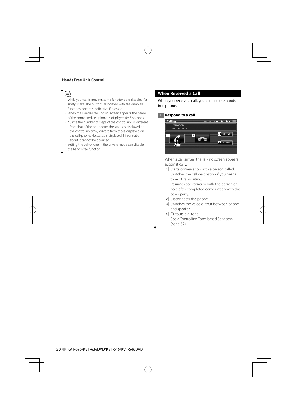 Kenwood KVT-696 User Manual | Page 50 / 100