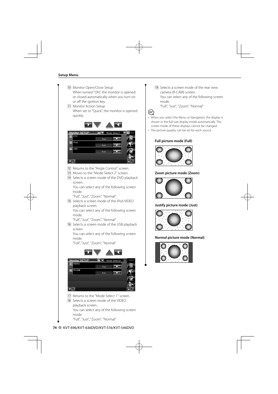 Kenwood KVT-696 User Manual | Page 74 / 100