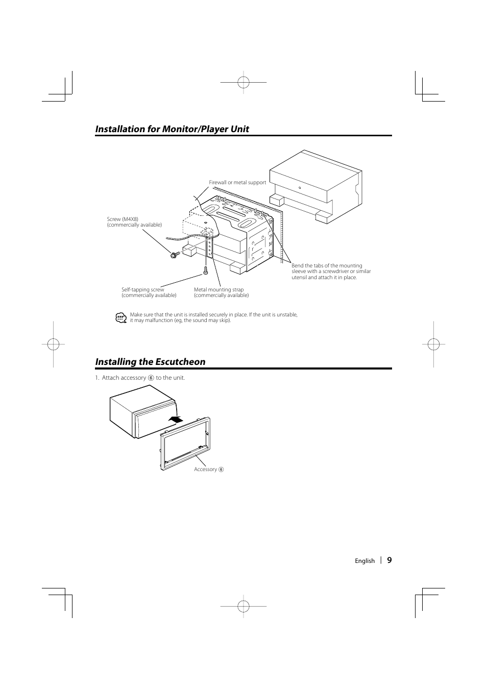 Kenwood DDX8022BT User Manual | Page 9 / 12