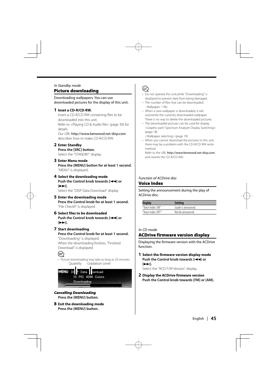 Kenwood XXV-01D User Manual | Page 45 / 58