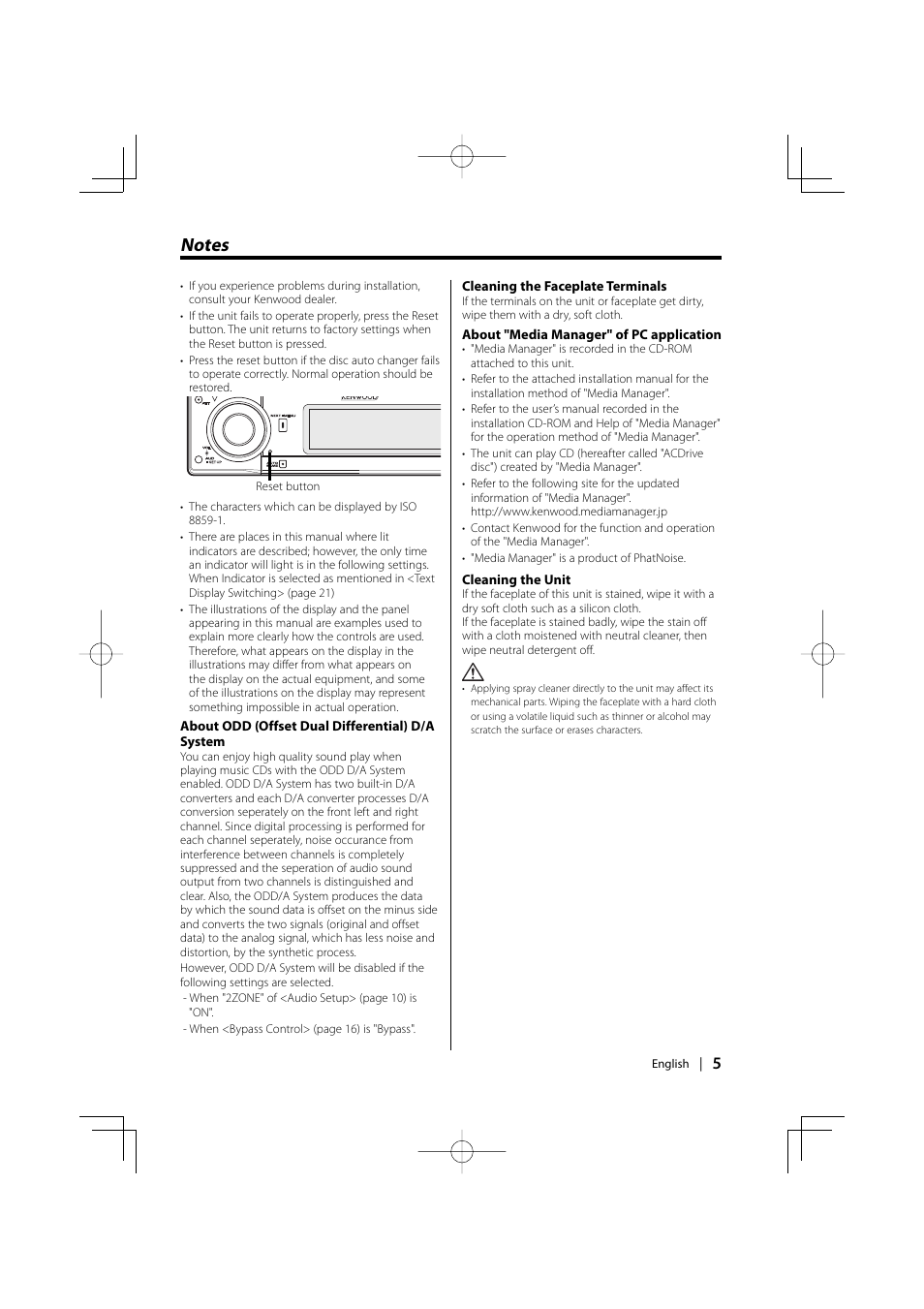 Kenwood XXV-01D User Manual | Page 5 / 58