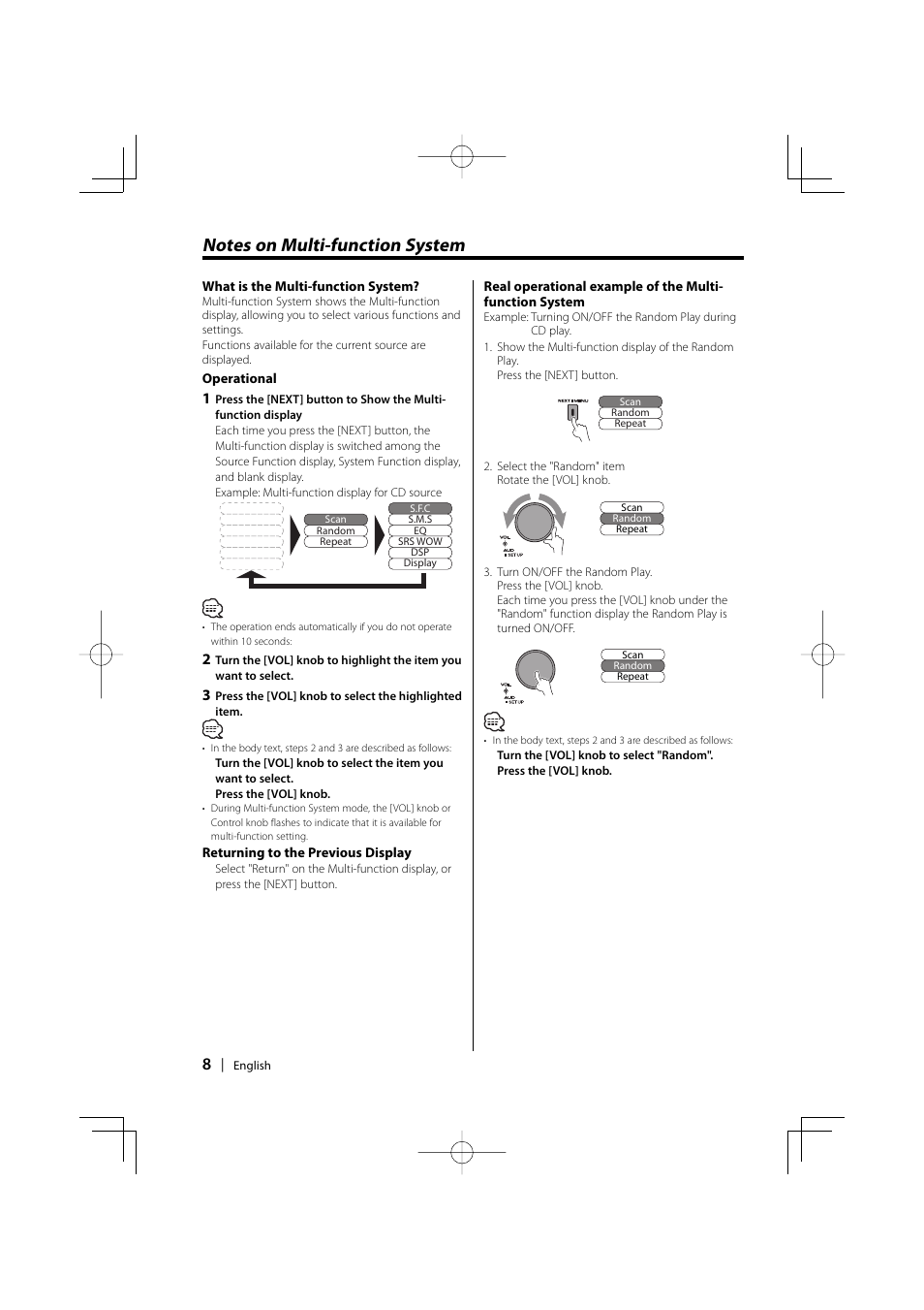 Kenwood XXV-01D User Manual | Page 8 / 58