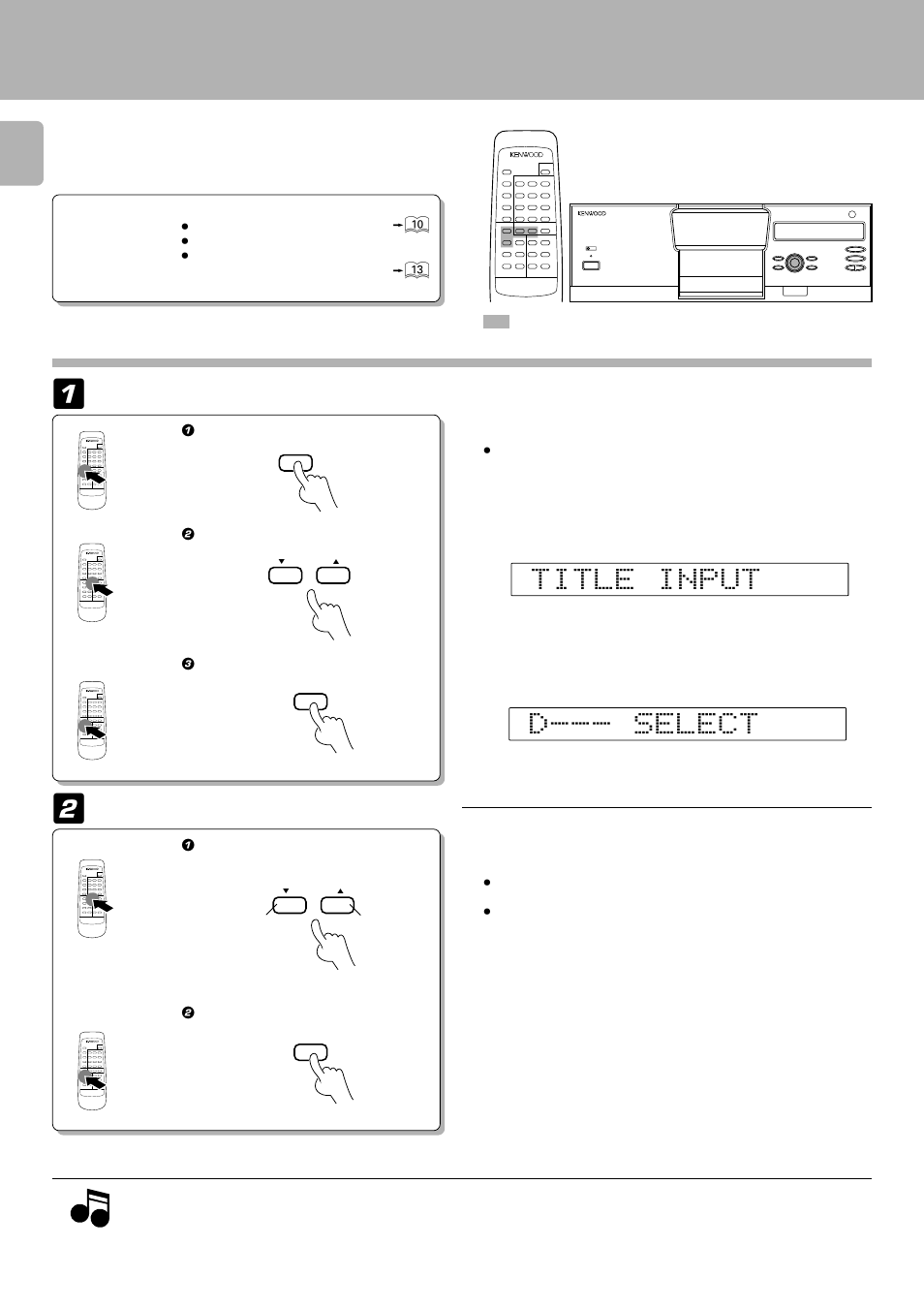 Registration of title name, Assigning title names | Kenwood DPF-J5010 User Manual | Page 20 / 32