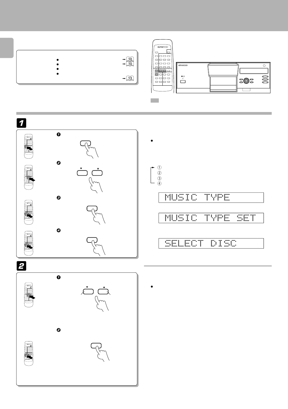 Listening to music by genre (music type mode), Registration of music type files, Listening to music by genre | Kenwood DPF-J5010 User Manual | Page 24 / 32