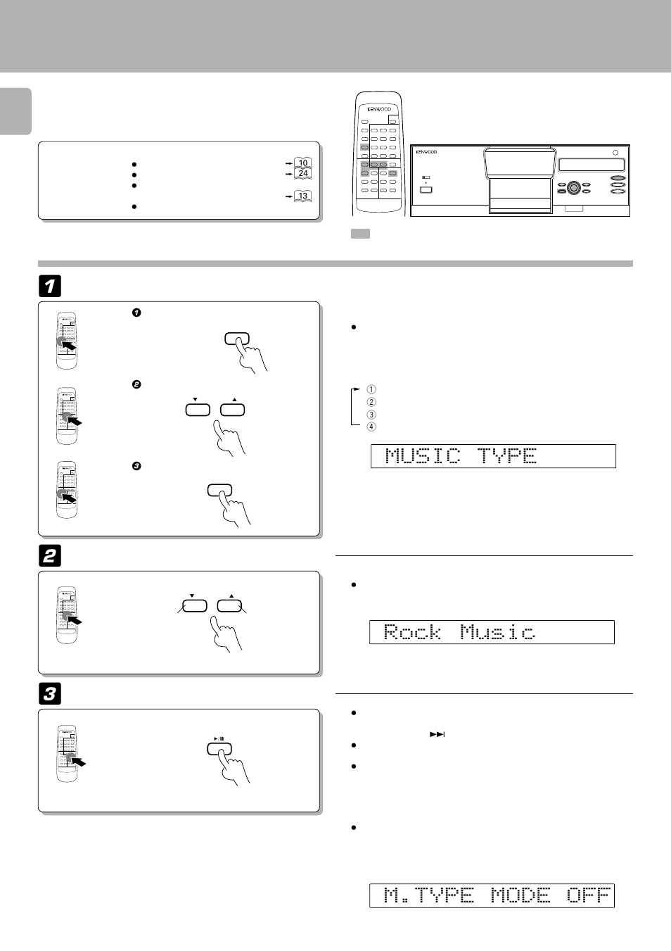 Playing the music type file | Kenwood DPF-J5010 User Manual | Page 26 / 32