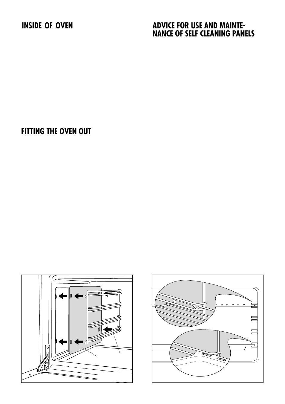 Inside of oven, Fitting the oven out | Kenwood CK 780 User Manual | Page 32 / 44