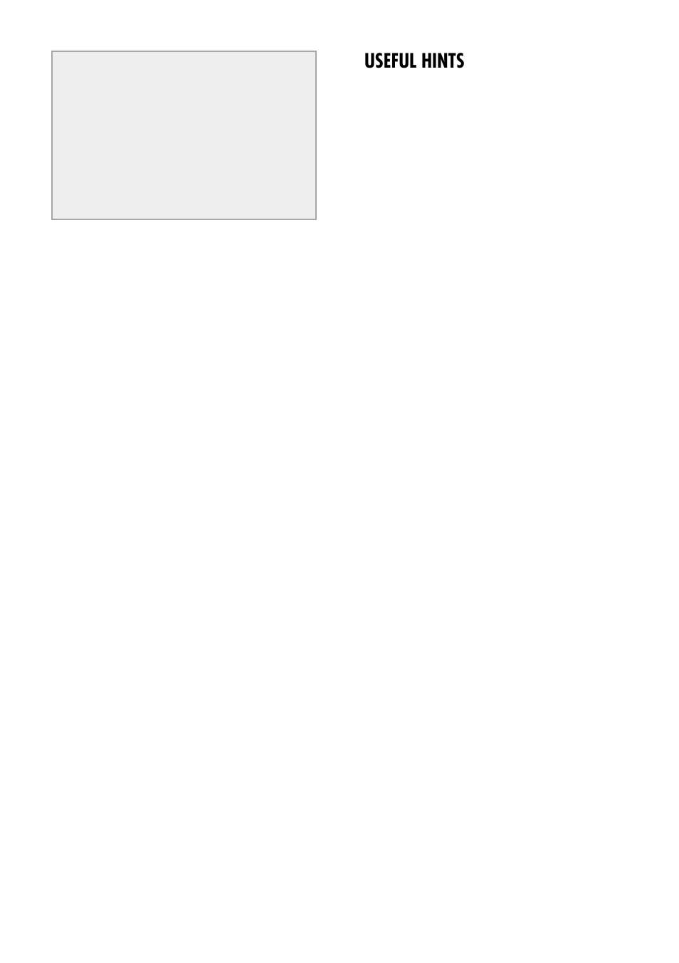 Useful hints | Kenwood CK 780 User Manual | Page 7 / 44