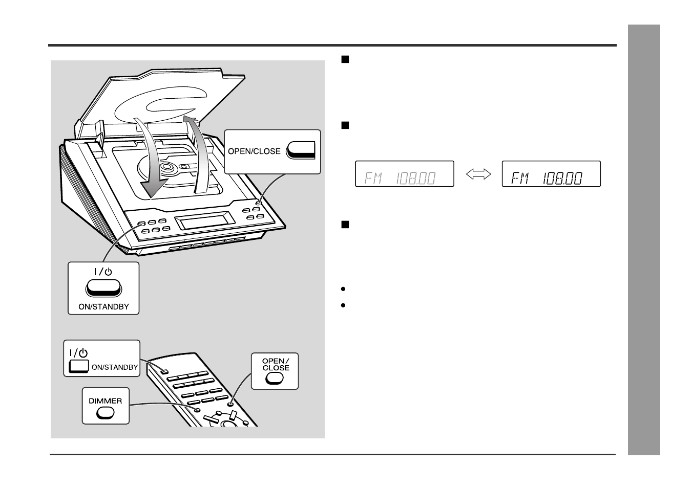 General control, Basic operation, Opening and closing the cd compartment | Kenwood HM-233 User Manual | Page 13 / 28