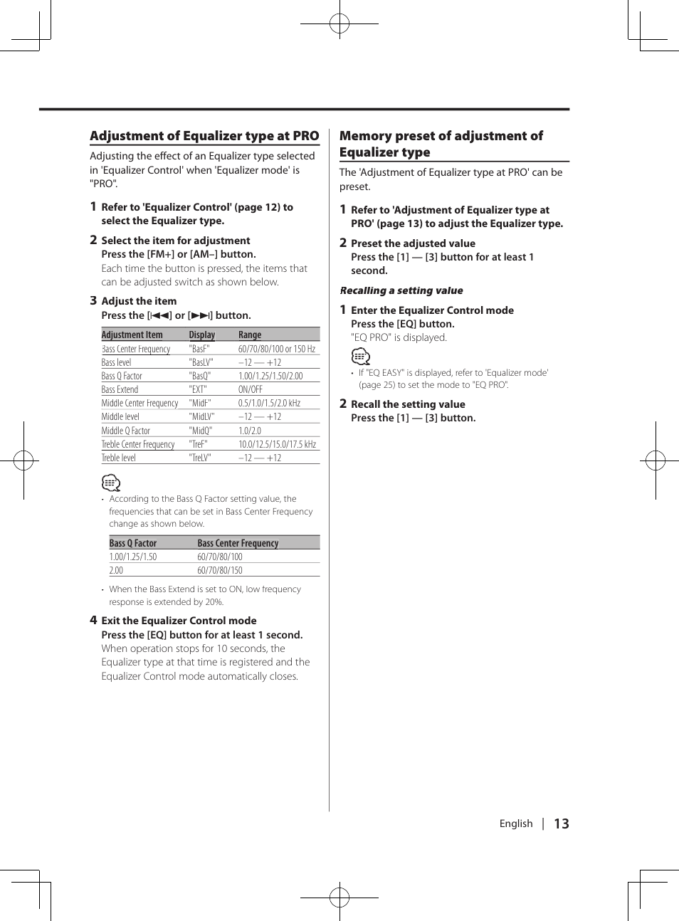 Kenwood DPX-MP4070  EN User Manual | Page 13 / 40