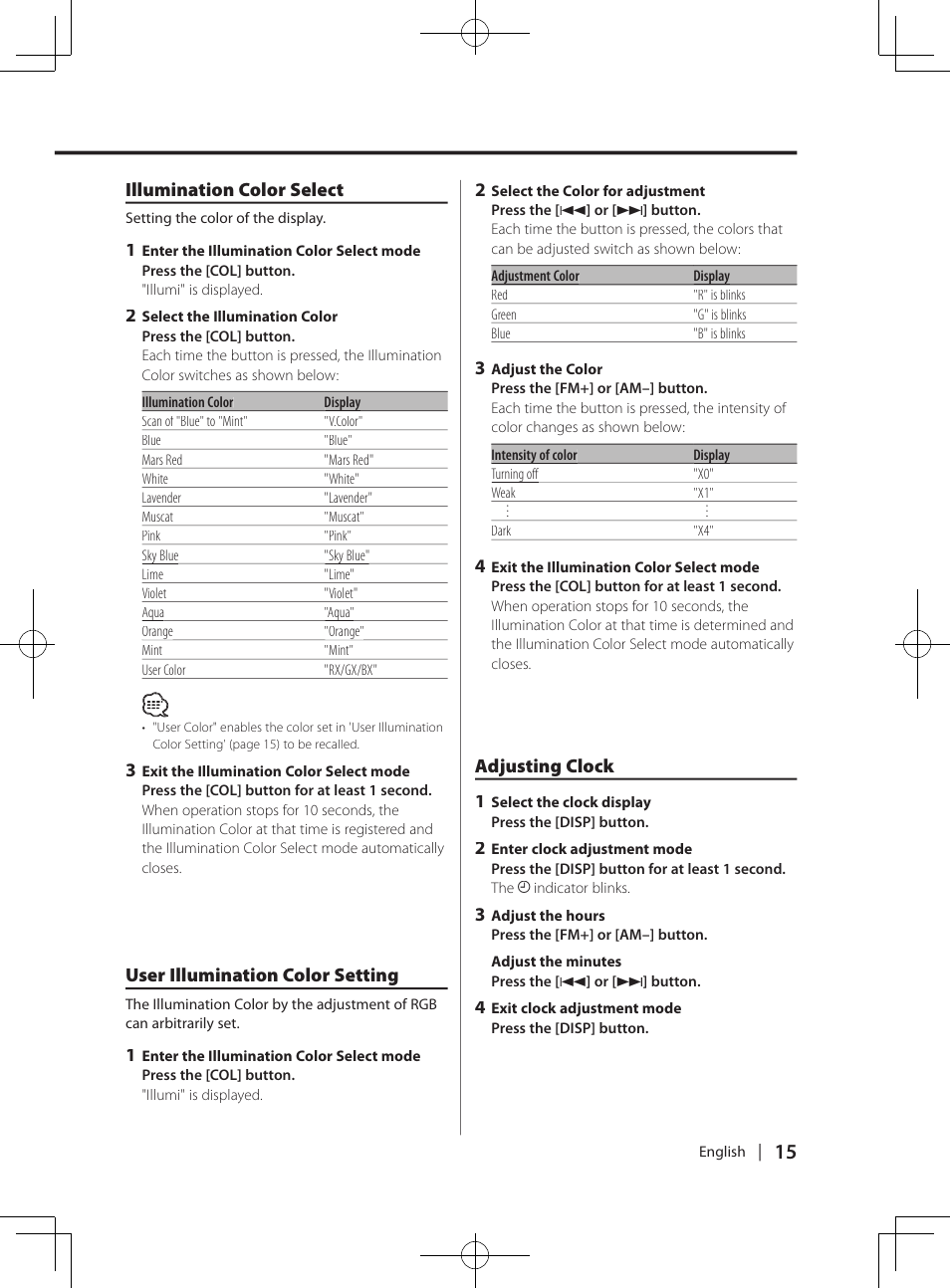 Kenwood DPX-MP4070  EN User Manual | Page 15 / 40