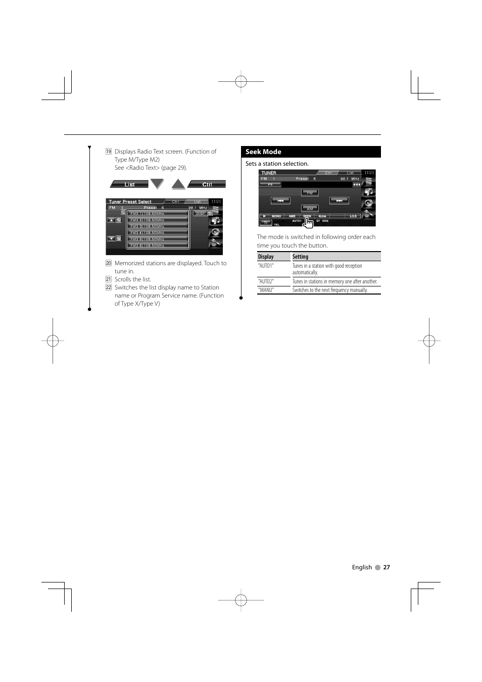 Kenwood DDX5032M User Manual | Page 27 / 92