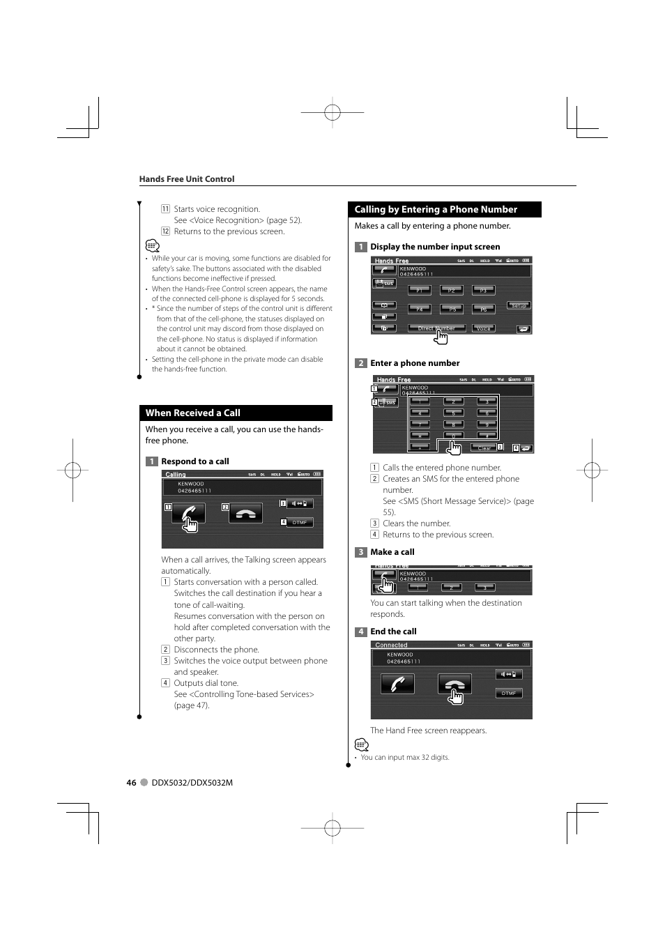 Kenwood DDX5032M User Manual | Page 46 / 92