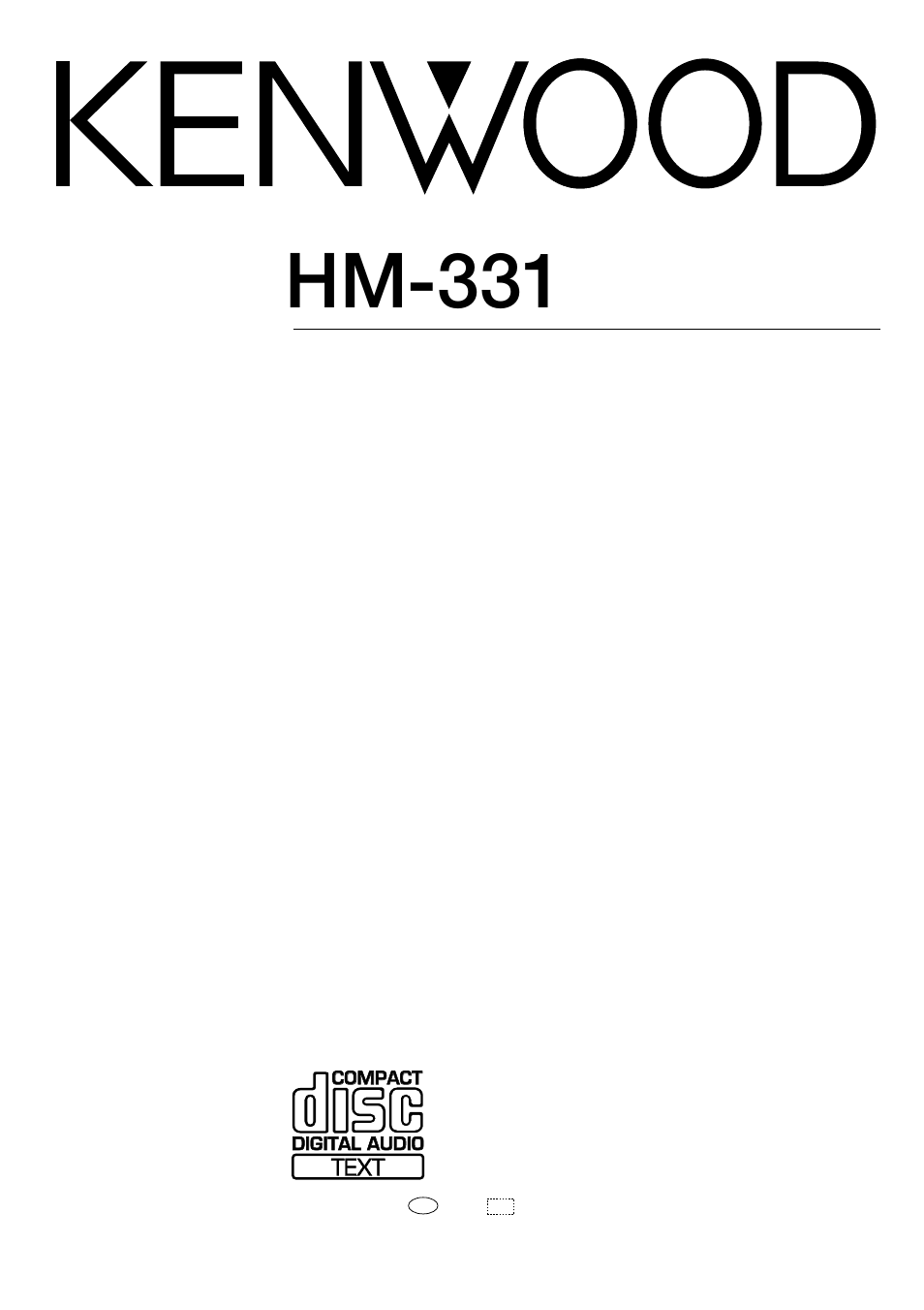 Kenwood HM-331 User Manual | 48 pages