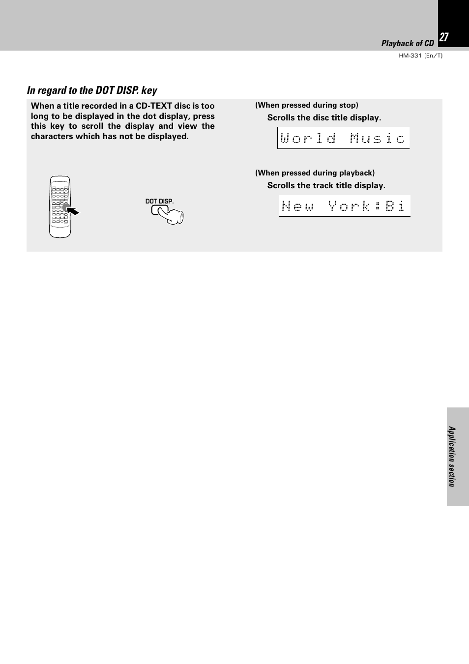 Kenwood HM-331 User Manual | Page 27 / 48