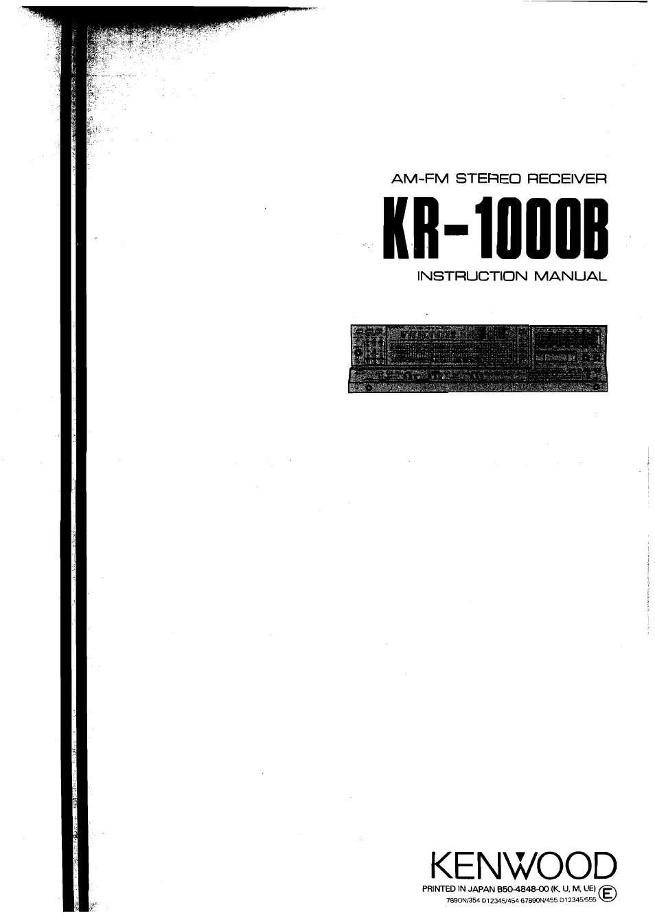 Kenwood KR-1000B User Manual | 25 pages