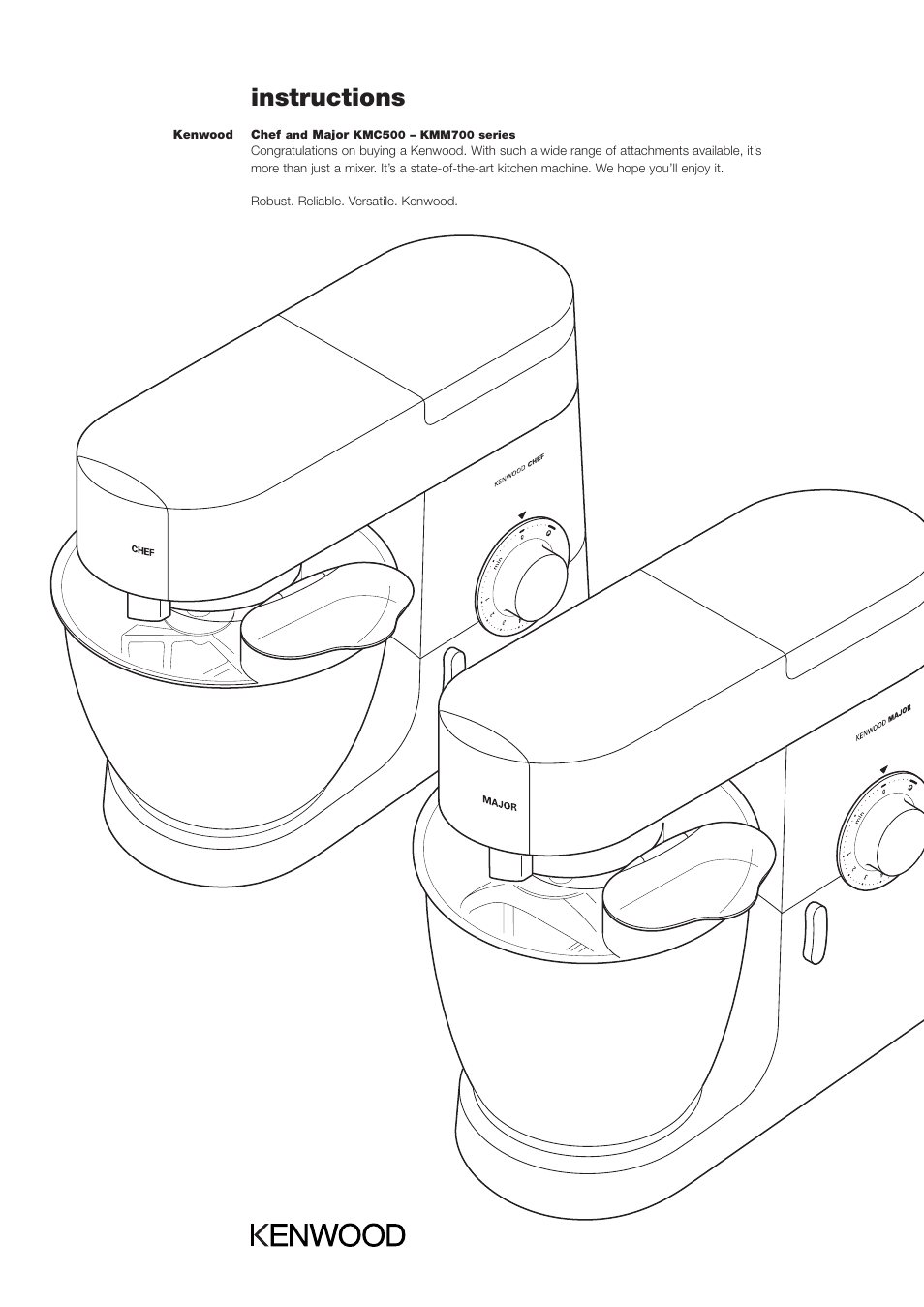 Kenwood KMM700 Series User Manual | 10 pages