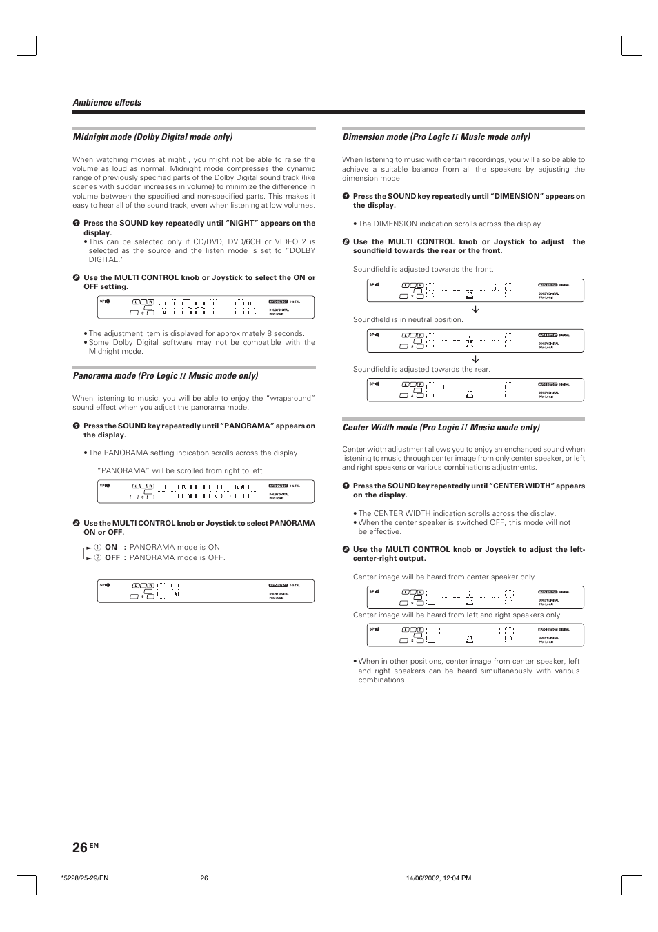 Kenwood VR-606 VR-616 User Manual | Page 26 / 36