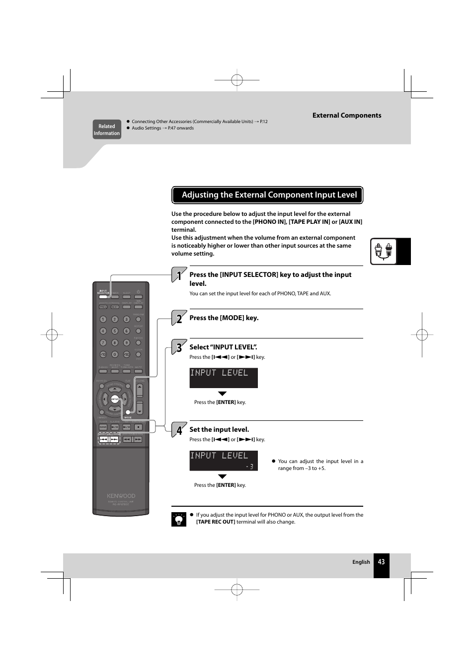 Kenwood R-K711 User Manual | Page 43 / 80