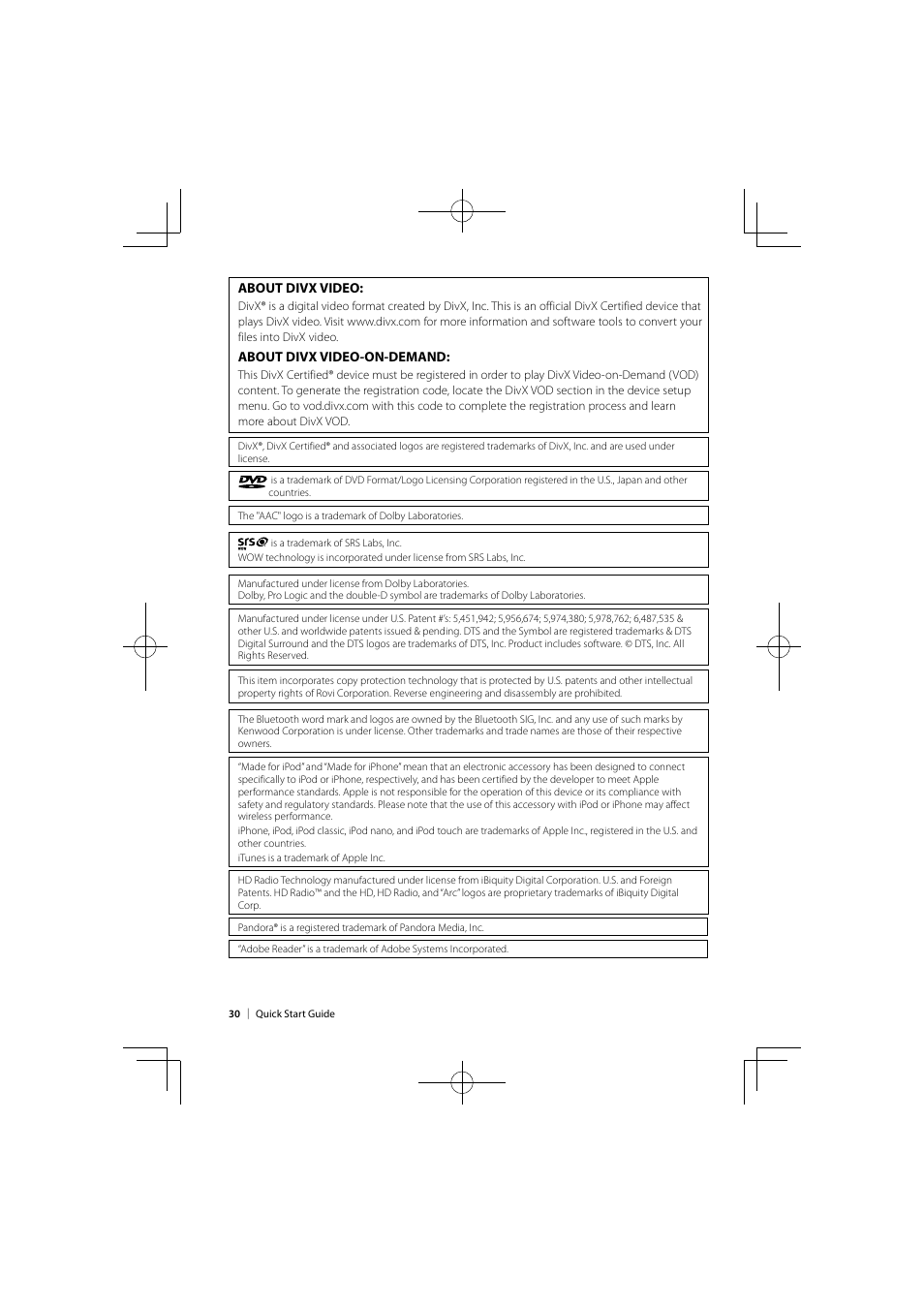 Kenwood DNX9980HD User Manual | Page 30 / 92