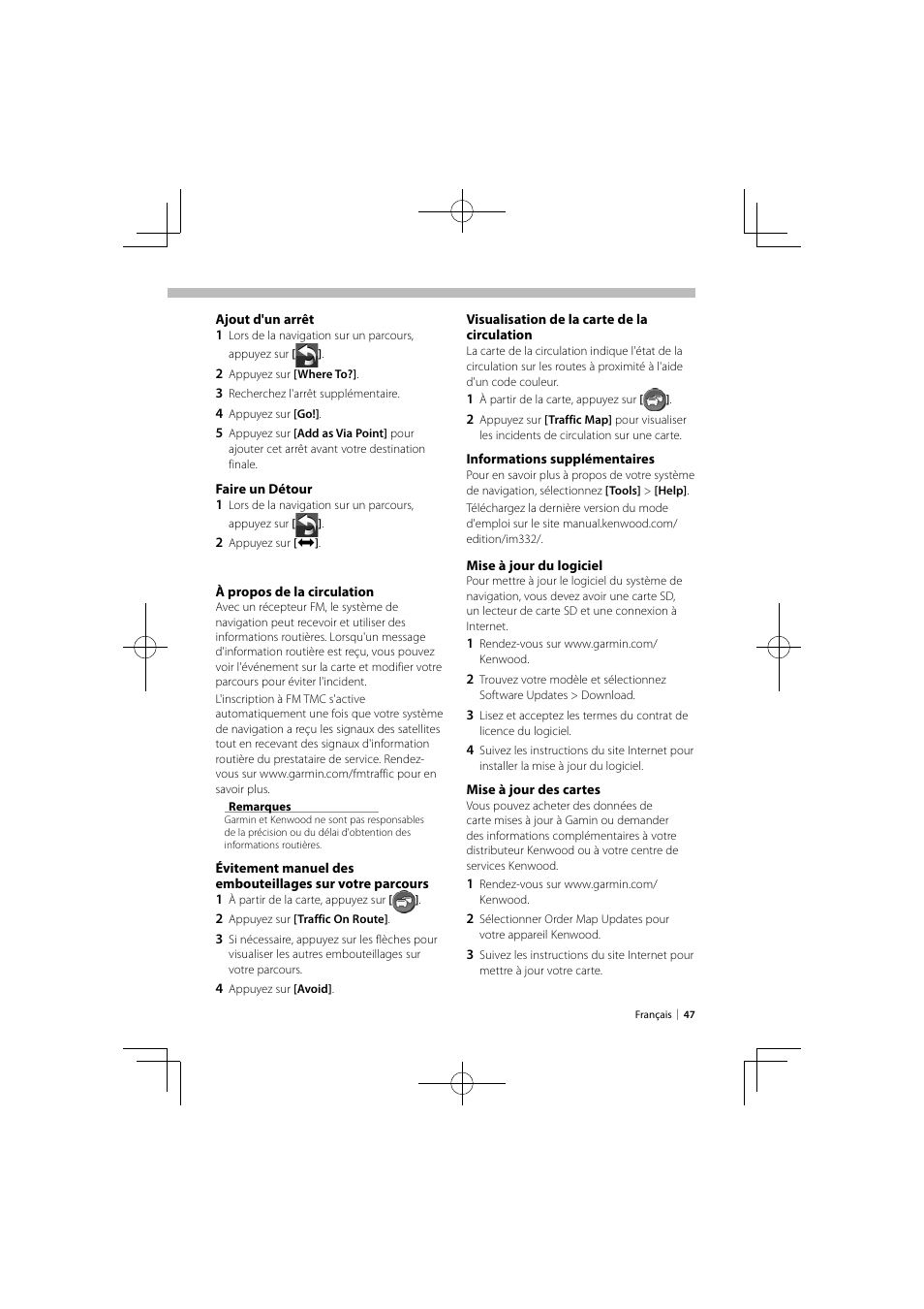 Kenwood DNX9980HD User Manual | Page 47 / 92