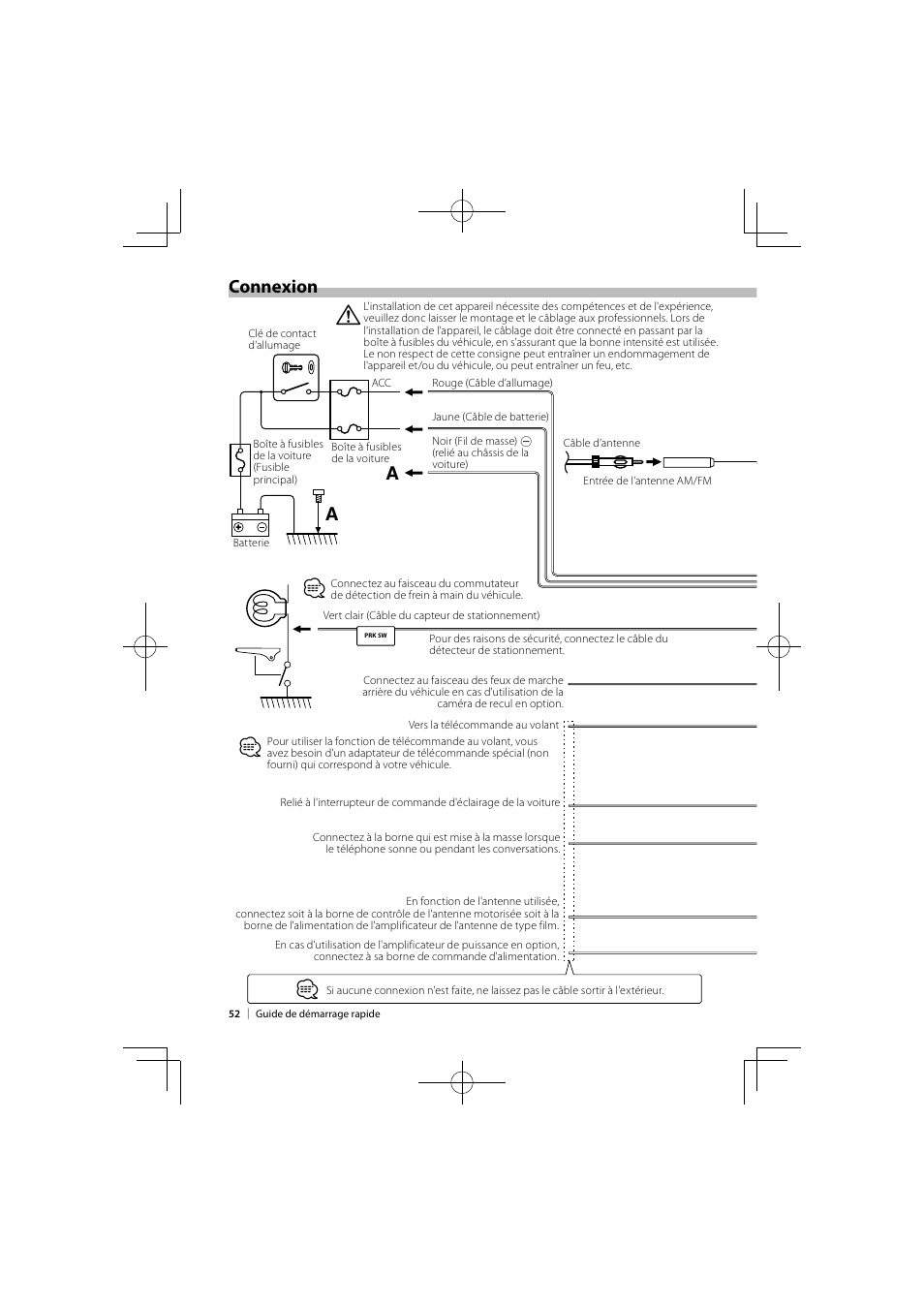 Connexion a | Kenwood DNX9980HD User Manual | Page 52 / 92