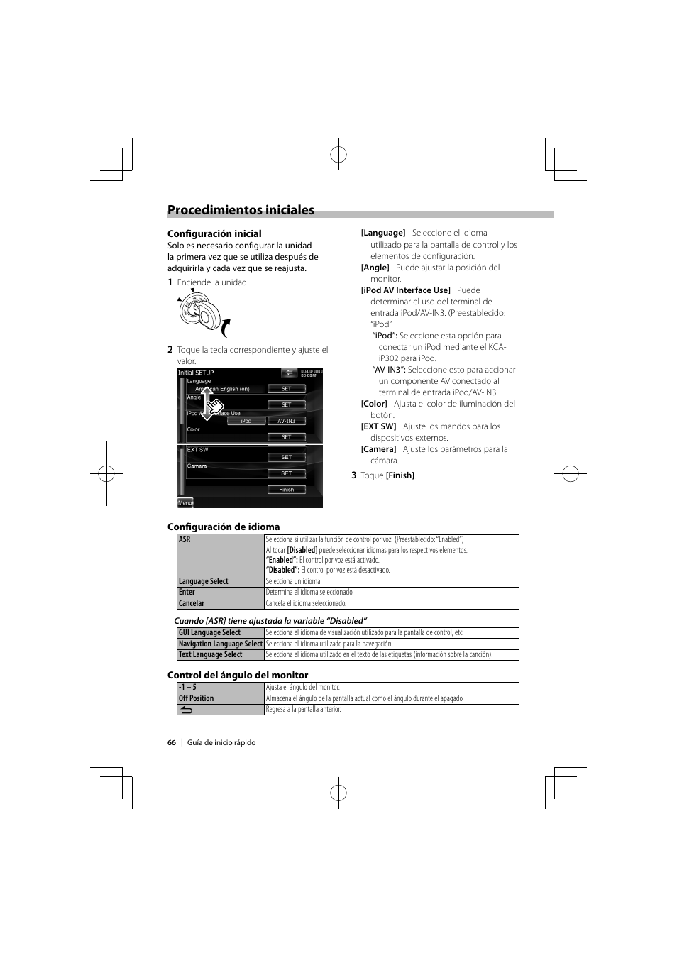 Procedimientos iniciales | Kenwood DNX9980HD User Manual | Page 66 / 92