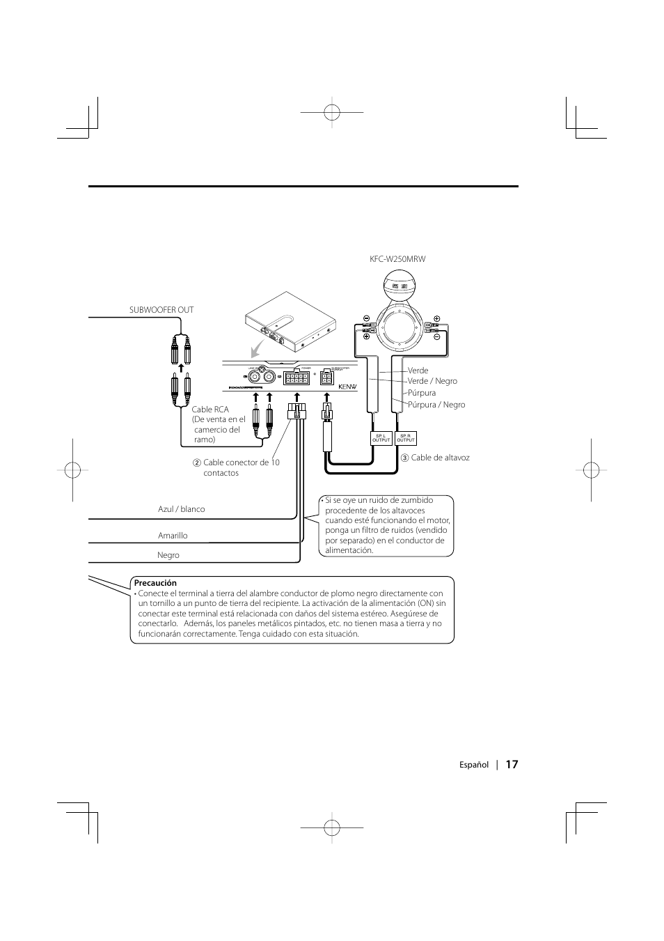 Kenwood KAC-210MR User Manual | Page 17 / 20