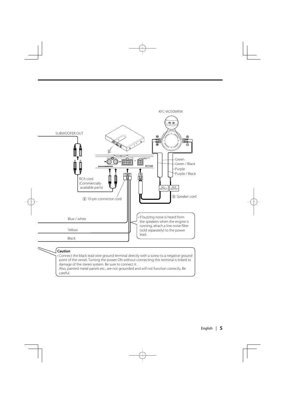 Kenwood KAC-210MR User Manual | Page 5 / 20